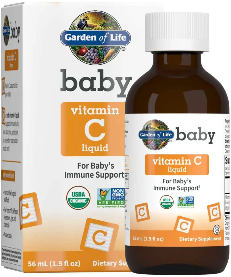 GARDEN OF LIFE liquid vitamin C supplements for babies.