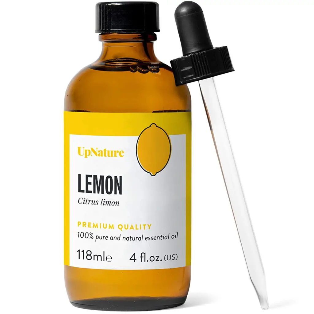 Lemon essential oil and vitamin C.